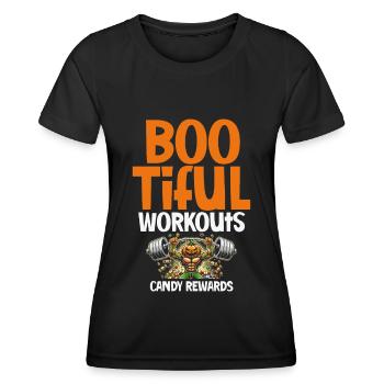 Boo-tiful Workouts Sweets, Fitness Treats - Women's Functional T-Shirt - black - Front - AI Model Female 172 light (172cm)