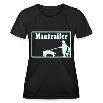 mantrailer_motiv - Frauen Funktions-T-Shirt - Schwarz - Vorne - AI Model Female 172 light (172cm)