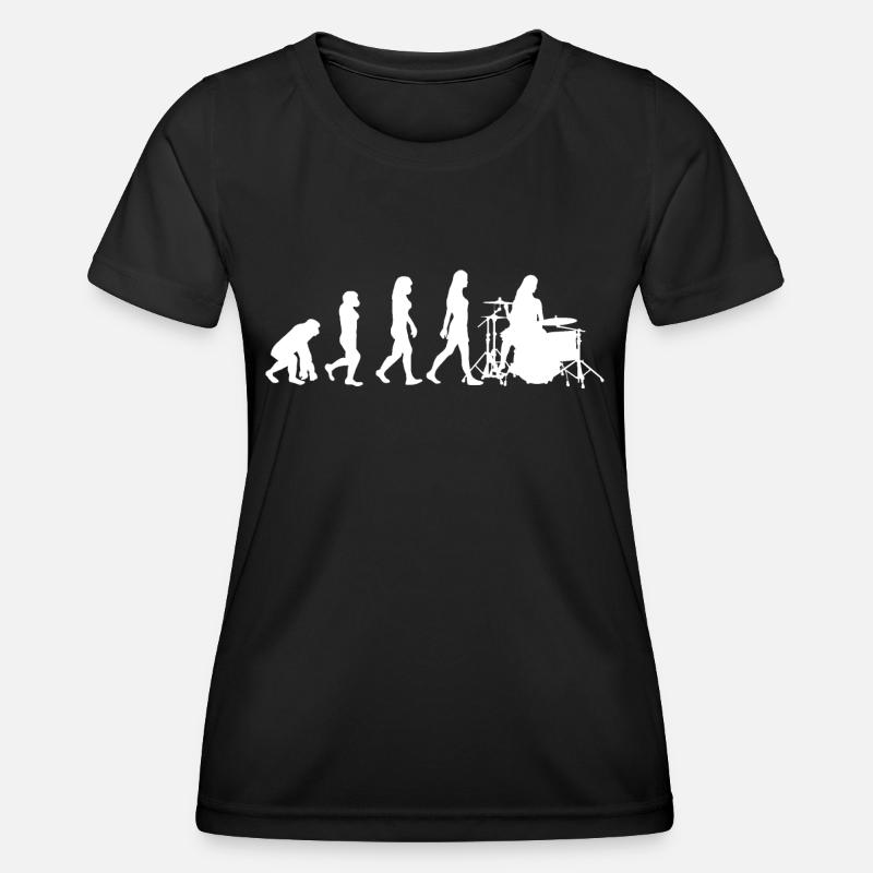 Batteuse Evolution Drummerin Percussion - T-shirt sport Femme - noir