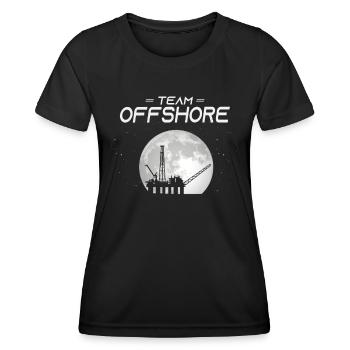 Team Off Shore - Women's Functional T-Shirt - black - Front - AI Model Female 172 light (172cm)