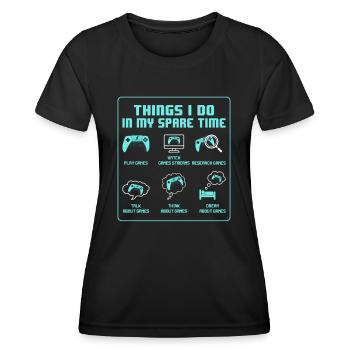 Großartiger Gamer - Frauen Funktions-T-Shirt - Schwarz - Vorne - AI Model Female 172 light (172cm)