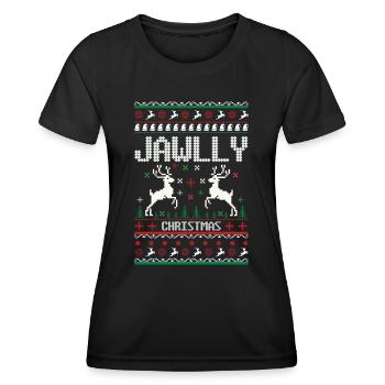 noël moche - T-shirt sport Femme - noir - Devant - AI Model Female 172 light (172cm)