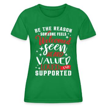 Sozialarbeiter - Frauen Funktions-T-Shirt - Kelly Green - Vorne - AI Model Female 172 dark (172cm)
