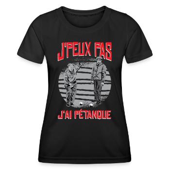 Ich habe Petanque - Frauen Funktions-T-Shirt - Schwarz - Vorne - AI Model Female 172 light (172cm)