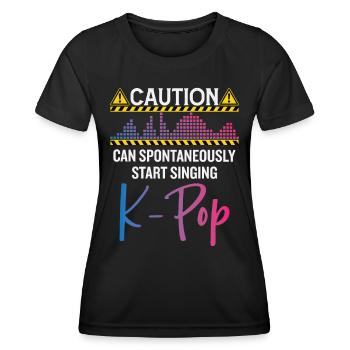 Kpop Lover South Korea Pop Music - Women's Functional T-Shirt - black - Front - AI Model Female 172 light (172cm)