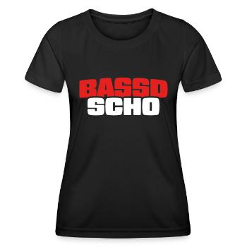Bassd scho - Franken fränkisch fränggisch Geschenk - Frauen Funktions-T-Shirt - Schwarz - Vorne - AI Model Female 172 light (172cm)