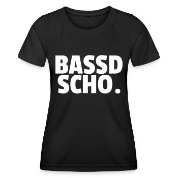 Bassd scho - Franken fränkisch fränggisch Geschenk - Frauen Funktions-T-Shirt - Schwarz - Vorne - AI Model Female 172 light (172cm)