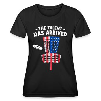 Das Talent ist da - Frauen Funktions-T-Shirt - Schwarz - Vorne - AI Model Female 172 light (172cm)
