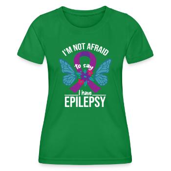 I Have Epilepsy - Women's Functional T-Shirt - kelly green - Front - AI Model Female 172 dark (172cm)