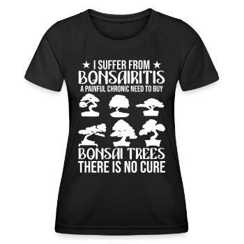 Bonsai Tree Funny - Women's Functional T-Shirt - black - Front - AI Model Female 172 light (172cm)