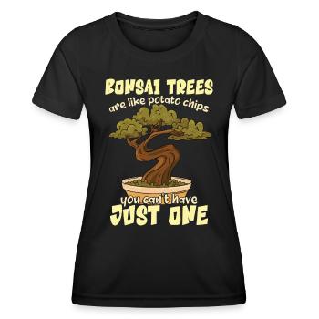 Funny Bonsai Tree - Women's Functional T-Shirt - black - Front - AI Model Female 172 light (172cm)
