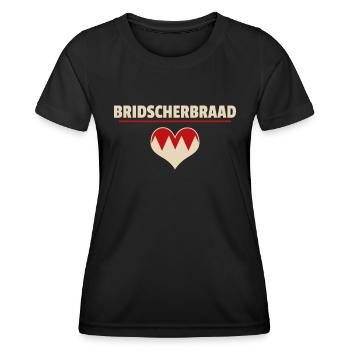 Bridscherbraad fränkischer Dialekt Übersetzer - Frauen Funktions-T-Shirt - Schwarz - Vorne - AI Model Female 172 light (172cm)
