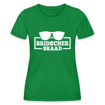 Bridscherbraad fränkischer Dialekt Übersetzer - Frauen Funktions-T-Shirt - Kelly Green - Vorne - AI Model Female 172 dark (172cm)