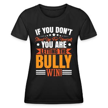 Anti Bullying Kindness National Bully - T-shirt sport Femme - noir - Devant - AI Model Female 172 light (172cm)