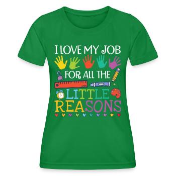 Erzieherin Kita Lehrer Unterricht - Frauen Funktions-T-Shirt - Kelly Green - Vorne - AI Model Female 172 dark (172cm)