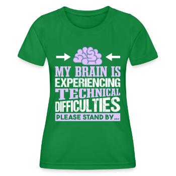 Citation Combattants de la sensibilisation à l’épilepsie - T-shirt sport Femme - vert - Devant - AI Model Female 172 dark (172cm)