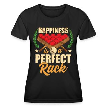 Snooker drôle - T-shirt sport Femme - noir - Devant - AI Model Female 172 light (172cm)