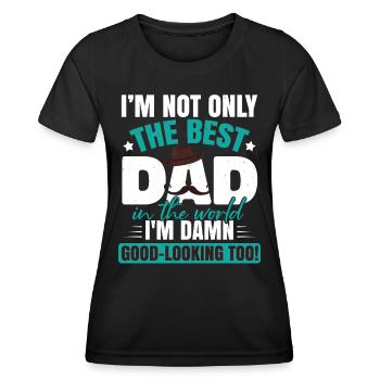 Ich bin der beste Vater - Frauen Funktions-T-Shirt - Schwarz - Vorne - AI Model Female 172 light (172cm)
