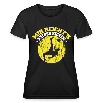 Mir Reichts Ich Gehe Kicken - Frauen Funktions-T-Shirt - Schwarz - Vorne - AI Model Female 172 light (172cm)