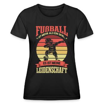 Fußball Fans Sprüche Kinder Fußballer - Frauen Funktions-T-Shirt - Schwarz - Vorne - AI Model Female 172 light (172cm)