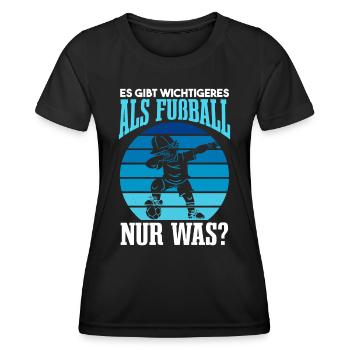 Dabbender Fußballer Dab Fußball Fan - Frauen Funktions-T-Shirt - Schwarz - Vorne - AI Model Female 172 light (172cm)