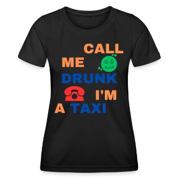 Trop ivre - T-shirt sport Femme - noir - Devant - AI Model Female 172 light (172cm)