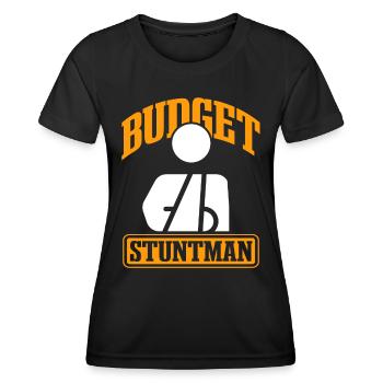 Funny Stuntman Broken Arm Joke - Women's Functional T-Shirt - black - Front - AI Model Female 172 light (172cm)