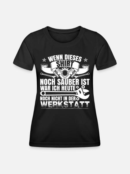 Werkstatt KFZ Mechaniker Automechaniker - Frauen Funktions-T-Shirt - Schwarz
