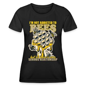 Beekeeping Nectar Honey Apiary Honeycomb - Women's Functional T-Shirt - black - Front - AI Model Female 172 light (172cm)