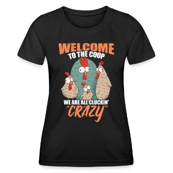 Welcome To The Coop - Women's Functional T-Shirt - black - Front - AI Model Female 172 light (172cm)