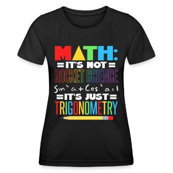 Mathelehrer - Frauen Funktions-T-Shirt - Schwarz - Vorne - AI Model Female 172 light (172cm)