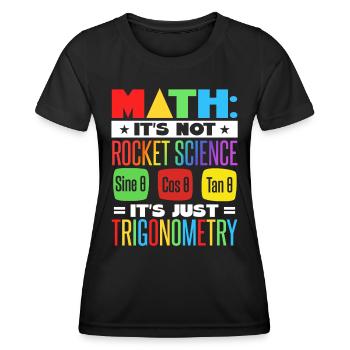 Mathelehrer - Frauen Funktions-T-Shirt - Schwarz - Vorne - AI Model Female 172 light (172cm)