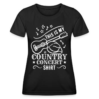 This Is My Country Concert Shirt - Women's Functional T-Shirt - black - Front - AI Model Female 172 light (172cm)
