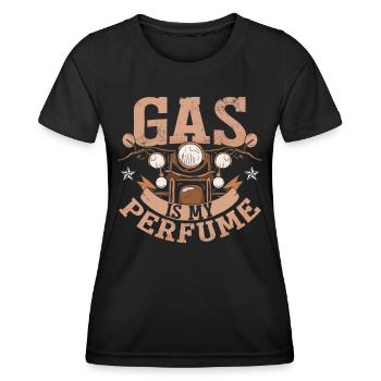 Gas ist mein Parfüm - Frauen Funktions-T-Shirt - Schwarz - Vorne - AI Model Female 172 light (172cm)