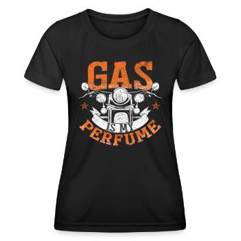 Gas ist mein Parfüm - Frauen Funktions-T-Shirt - Schwarz - Vorne - AI Model Female 172 light (172cm)