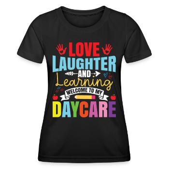Welcome To My Daycare - Women's Functional T-Shirt - black - Front - AI Model Female 172 light (172cm)