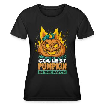 Halloween Coolest Pumpkin In The Patch - Women's Functional T-Shirt - black - Front - AI Model Female 172 light (172cm)