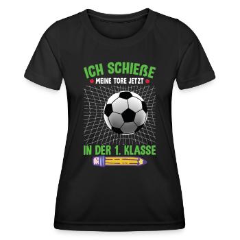 Schulanfang 2023 - Frauen Funktions-T-Shirt - Schwarz - Vorne - AI Model Female 172 light (172cm)
