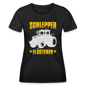 Schlepper Flüsterer - Frauen Funktions-T-Shirt - Schwarz - Vorne - AI Model Female 172 light (172cm)