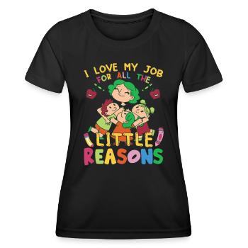 National Teacher Day - Women's Functional T-Shirt - black - Front - AI Model Female 172 light (172cm)