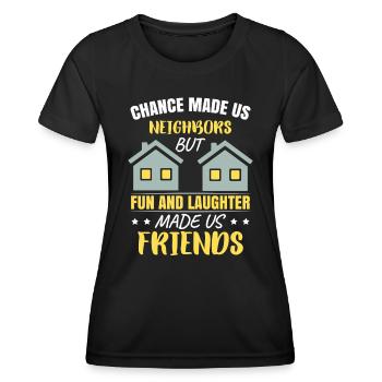 Neighbor Friends Neighborhood - Women's Functional T-Shirt - black - Front - AI Model Female 172 light (172cm)