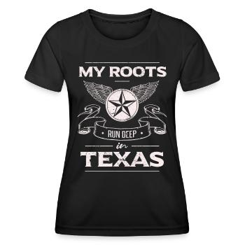 Lone Star State | Fier Texas - T-shirt sport Femme - noir - Devant - AI Model Female 172 light (172cm)