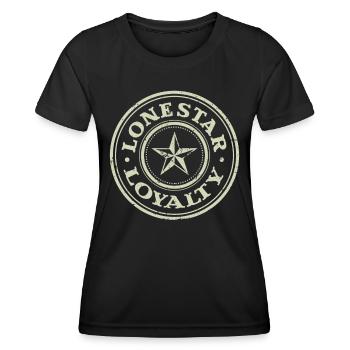 Fidélité Lone Star - T-shirt sport Femme - noir - Devant - AI Model Female 172 light (172cm)