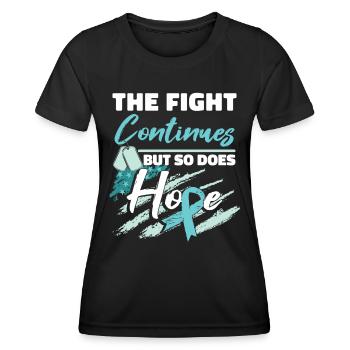 PTSD Warrior PTSD Awareness Month - Women's Functional T-Shirt - black - Front - AI Model Female 172 light (172cm)