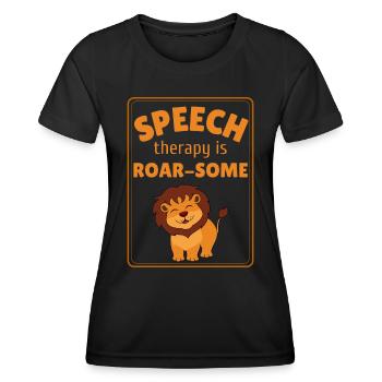 Speech Therapy Speech Language Pathology SLP - Women's Functional T-Shirt - black - Front - AI Model Female 172 light (172cm)