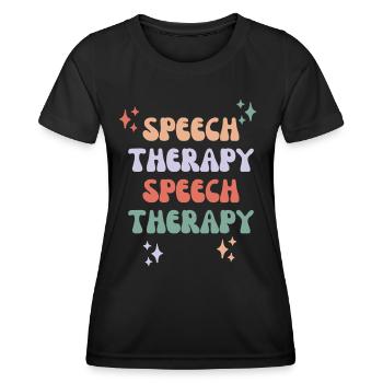 Speech Therapy - Women's Functional T-Shirt - black - Front - AI Model Female 172 light (172cm)