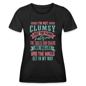 I'm Not Clumsy - Women's Functional T-Shirt - black - Front - AI Model Female 172 light (172cm)