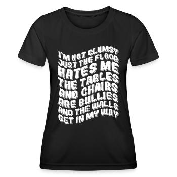 Cadeau maladroit - T-shirt sport Femme - noir - Devant - AI Model Female 172 light (172cm)