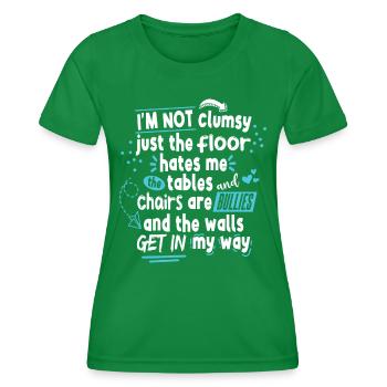 Sarkastisch, unbeholfen, ironisch - Frauen Funktions-T-Shirt - Kelly Green - Vorne - AI Model Female 172 dark (172cm)