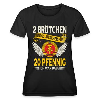 Ostblock Heimat DDR Ostdeutschland - Frauen Funktions-T-Shirt - Schwarz - Vorne - AI Model Female 172 light (172cm)
